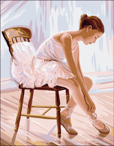 Balett táncos 2 - Royal Paris - Előfestett Gobelin Hímzőkanava 45x60 cm
