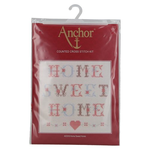  "Otthon édes otthon" - keresztszemes hímző készlet Anchor kit 26x26cm