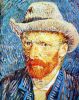 Van Gogh (Kalapos Férfi) - számfestő készlet kezdőknek (30x40cm)