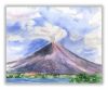 Szunnyadó vulkán - számfestő készlet