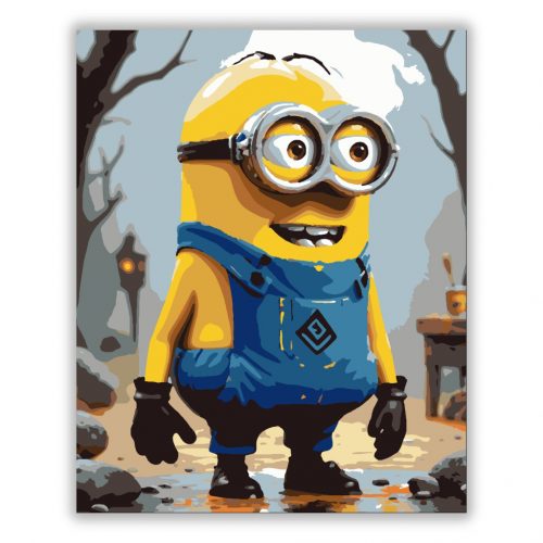 Őszi Kacagó Minion - számfestő készlet