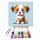 Vidám kölyök kutya - gyerek számfestő készlet