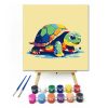 Színes teknős - gyerek számfestő készlet