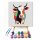 Színes tehén - gyerek számfestő készlet