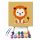 Vidám kis oroszlán - gyerek számfestő készlet