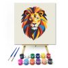 Színes oroszlán - gyerek számfestő készlet