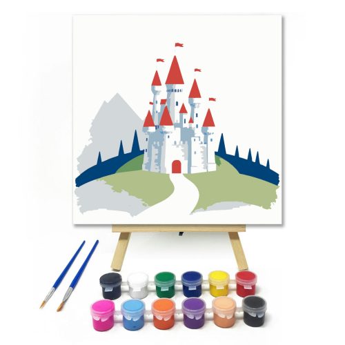 Varázslatos kastély - gyerek számfestő készlet