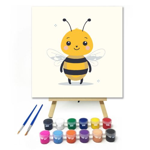 Vidám méhecske - gyerek számfestő készlet