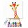 Vidám zsiráf - gyerek számfestő készlet