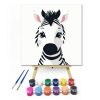 Mosolygós kis zebra - gyerek számfestő készlet