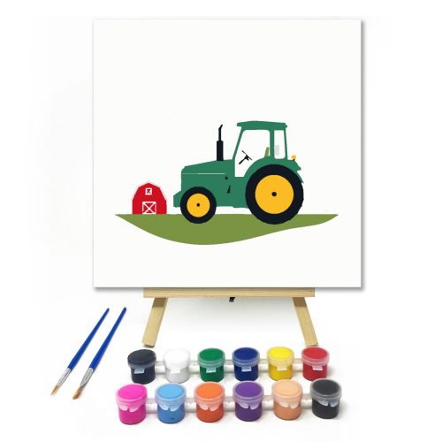 Farm traktor- gyerek számfestő készlet