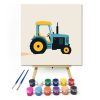 Kék traktor - gyerek számfestő készlet