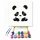 Pocakos panda - gyerek számfestő készlet