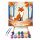 Őszi erdei róka - gyerek számfestő készlet