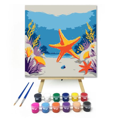Óceáni csillagok - gyerek számfestő készlet