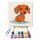 Narancsos kutyus - gyerek számfestő készlet