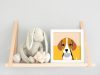 Szomorú beagle - gyerek számfestő készlet