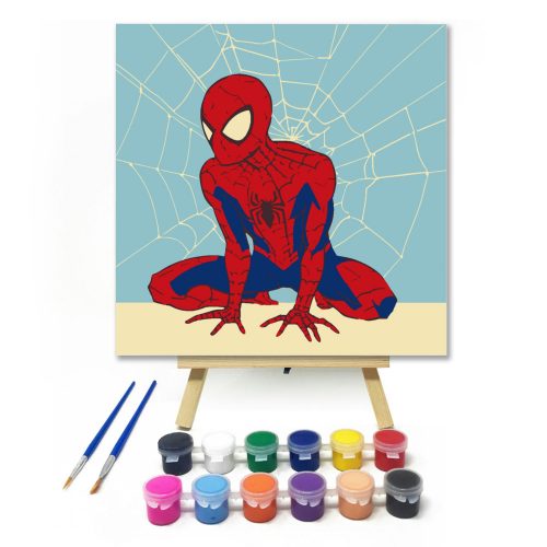 Varázslatos pókfigura - gyerek számfestő készlet