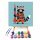 Mosómedve űrkalandja - gyerek számfestő készlet