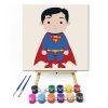 Kis szuperhős - gyerek számfestő készlet