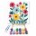 Tarka virágmező - gyerek számfestő készlet