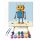 Robot - gyerek számfestő készlet