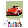 Piros Ferrari - gyerek számfestő készlet