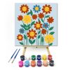 Boldog virágmező - gyerek számfestő készlet